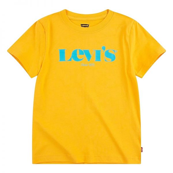 키즈 리바이스 숏슬리브 반팔 그래픽 티셔츠 - Kumquat 옐로우 8851310